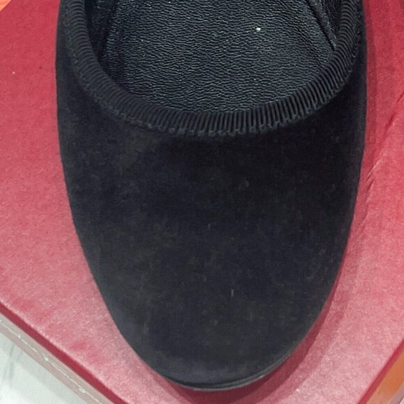 Salvatore Ferragamo RIAS Black Suede Ballet Flats, 6 1/2 B - Picture 7 of 12